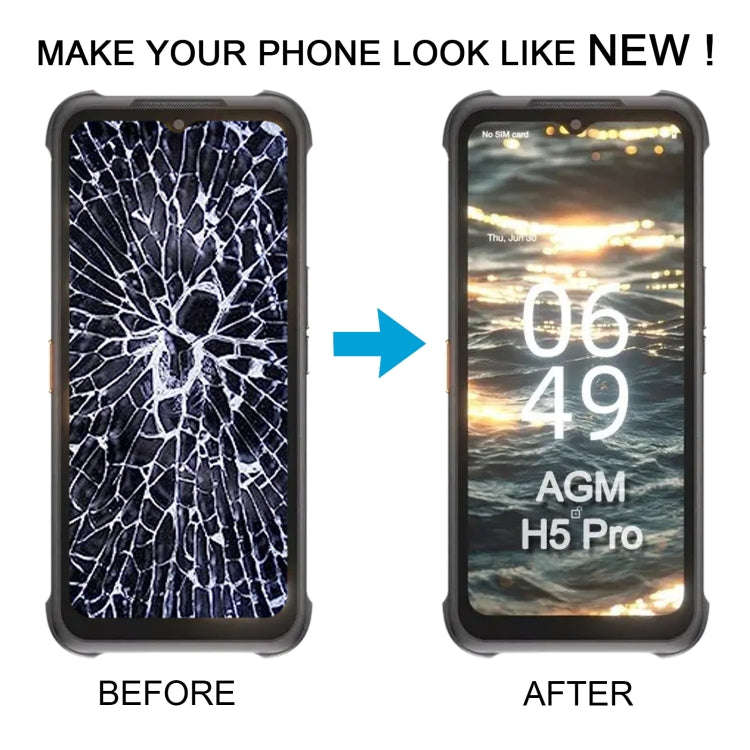 LCD Screen For AGM H5 Pro with Digitizer Full Assembly
