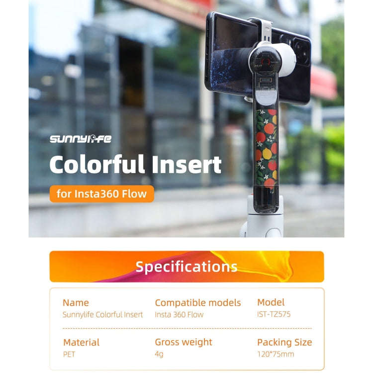 For Insta360 Flow Sunnylife IST-TZ575 Color Insert Sticker(Combo 1)