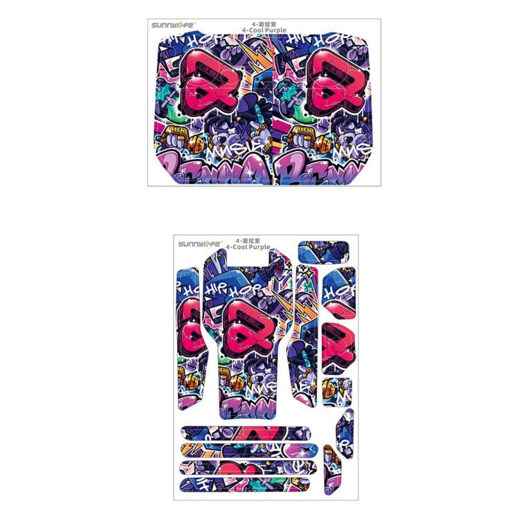 For DJI Mavic 3 Pro / RC Pro Sunnylife Drone Body Remote Control Decorative Stickers Set(Cool Pur...