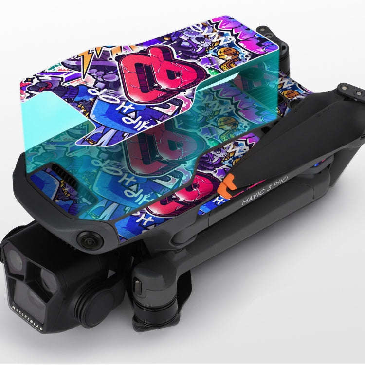 For DJI Mavic 3 Pro / RC Pro Sunnylife Drone Body Remote Control Decorative Stickers Set(Cool Pur...