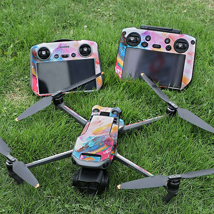 For DJI Mavic 3 Pro / RC Pro Sunnylife Drone Body Remote Control Decorative Stickers Set(Cool Pur...