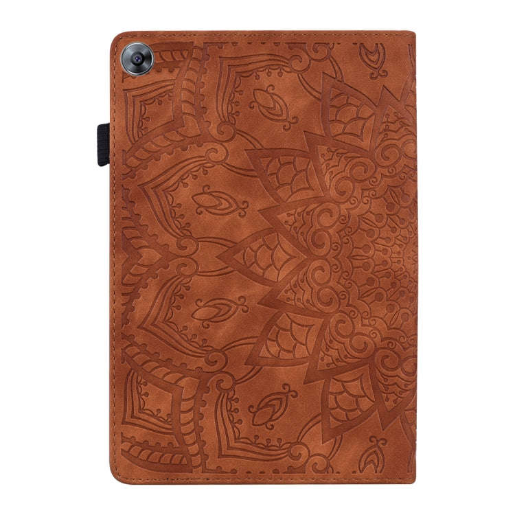 For Huawei MatePad T8 Calf Pattern Double Folding Design Embossed Leather Case with  Holder & Car...