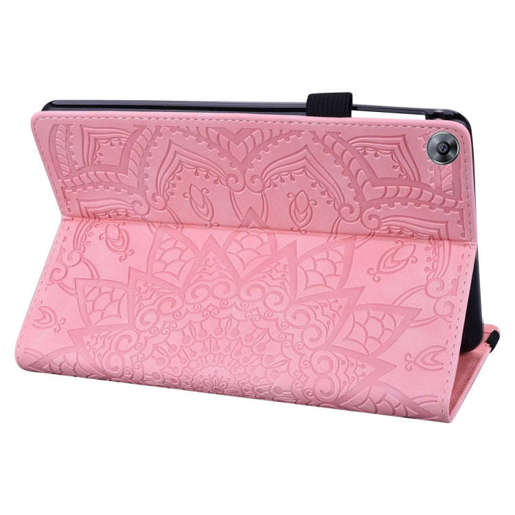 For Huawei MatePad T8 Calf Pattern Double Folding Design Embossed Leather Case with  Holder & Car...