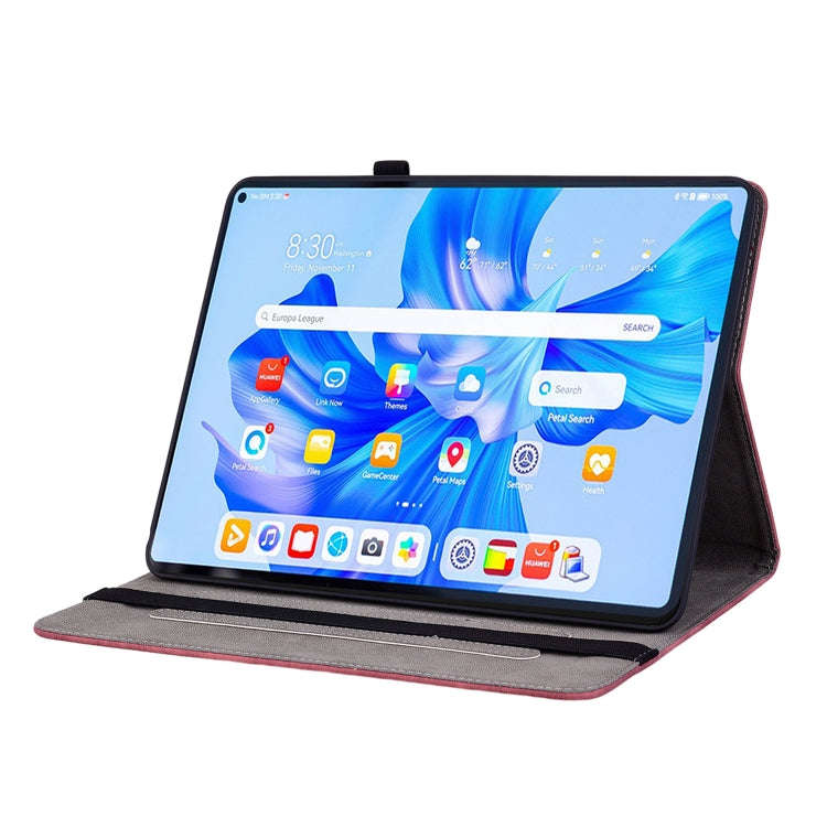 For Huawei MatePad Pro 11 2022 Butterfly Rose Embossed Leather Tablet Case(Red)
