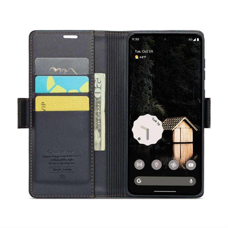 For Google Pixel 9 Pro XL CaseMe 023 Butterfly Buckle Litchi Texture RFID Anti-theft Leather Phon...