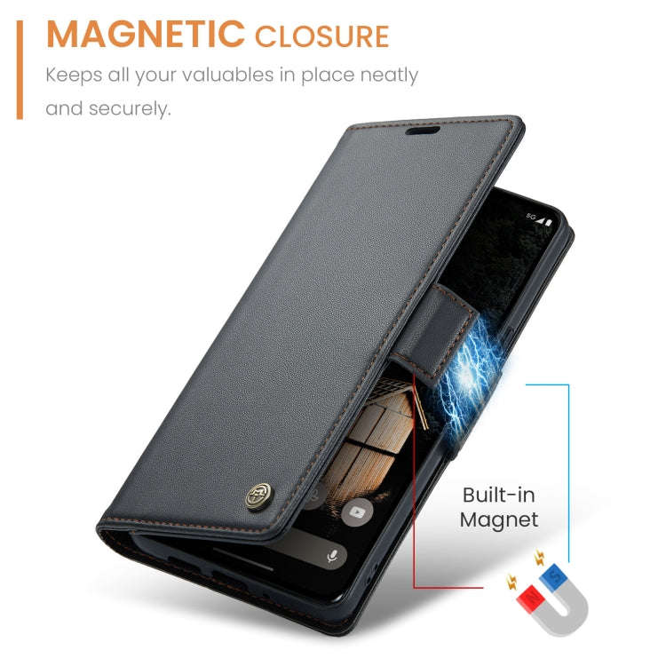 For Google Pixel 9 Pro XL CaseMe 023 Butterfly Buckle Litchi Texture RFID Anti-theft Leather Phon...
