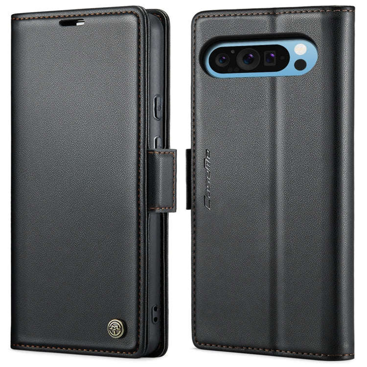 For Google Pixel 9 Pro XL CaseMe 023 Butterfly Buckle Litchi Texture RFID Anti-theft Leather Phon...