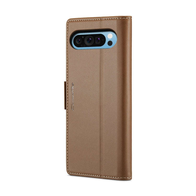 For Google Pixel 9 Pro XL CaseMe 023 Butterfly Buckle Litchi Texture RFID Anti-theft Leather Phon...