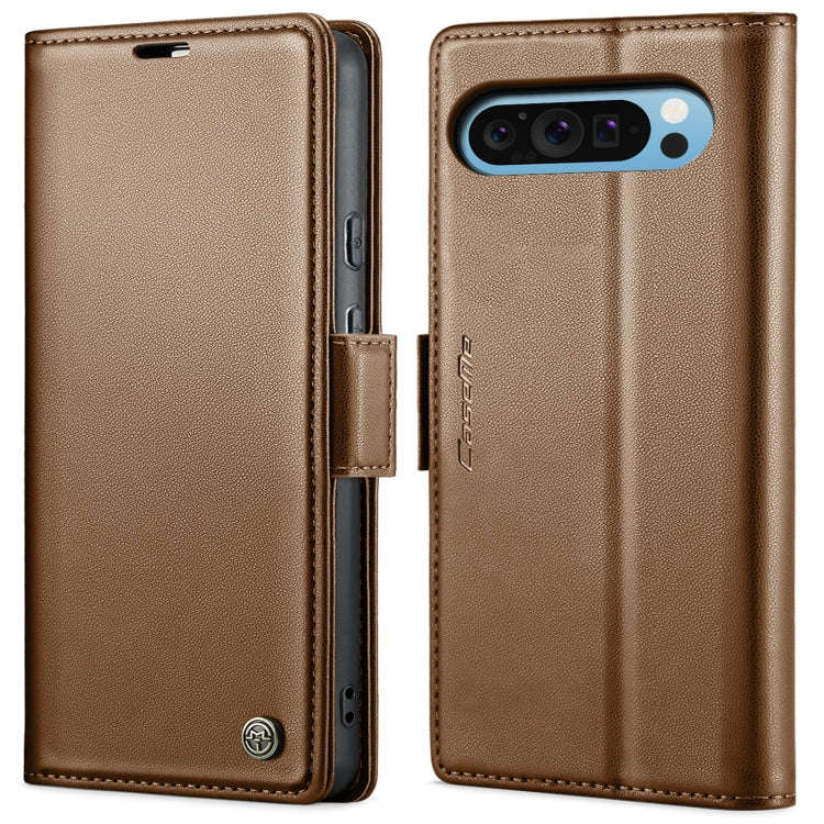 For Google Pixel 9 Pro XL CaseMe 023 Butterfly Buckle Litchi Texture RFID Anti-theft Leather Phon...