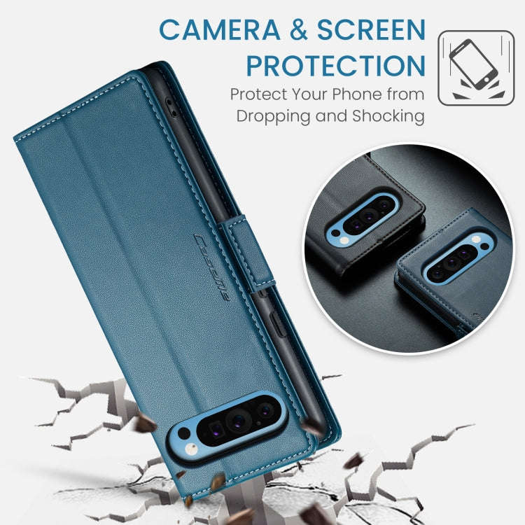 For Google Pixel 9 Pro XL CaseMe 023 Butterfly Buckle Litchi Texture RFID Anti-theft Leather Phon...