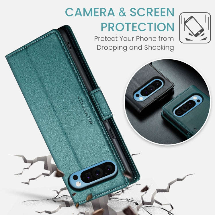 For Google Pixel 9 Pro XL CaseMe 023 Butterfly Buckle Litchi Texture RFID Anti-theft Leather Phon...