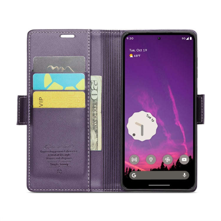 For Google Pixel 9 Pro XL CaseMe 023 Butterfly Buckle Litchi Texture RFID Anti-theft Leather Phon...