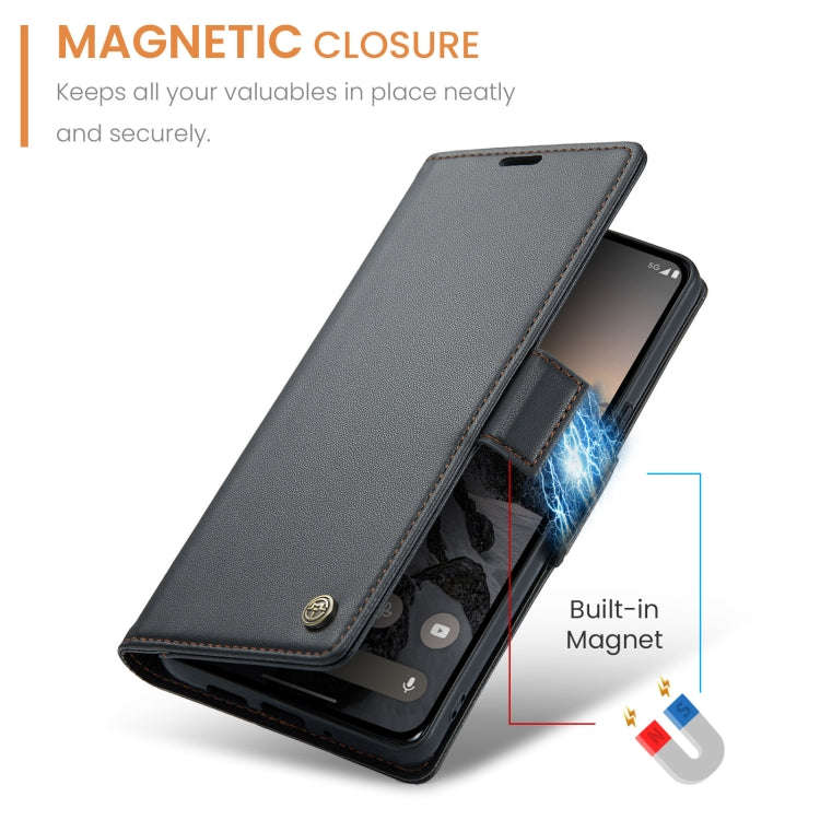 For Google Pixel 9 / 9 Pro CaseMe 023 Butterfly Buckle Litchi Texture RFID Anti-theft Leather Pho...