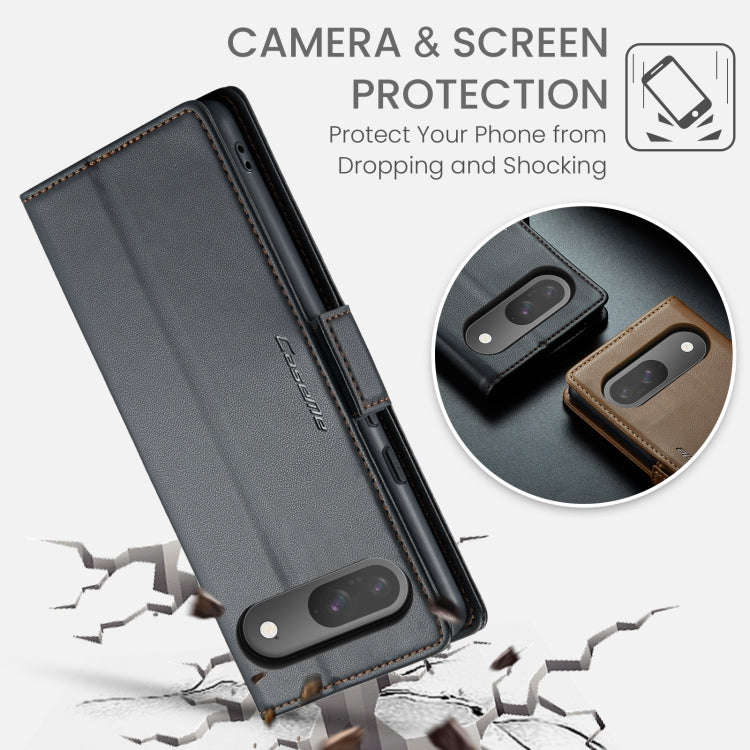For Google Pixel 9 / 9 Pro CaseMe 023 Butterfly Buckle Litchi Texture RFID Anti-theft Leather Pho...