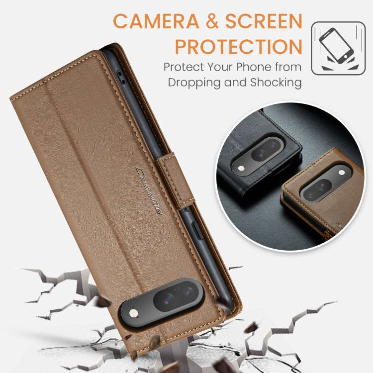 For Google Pixel 9 / 9 Pro CaseMe 023 Butterfly Buckle Litchi Texture RFID Anti-theft Leather Pho...