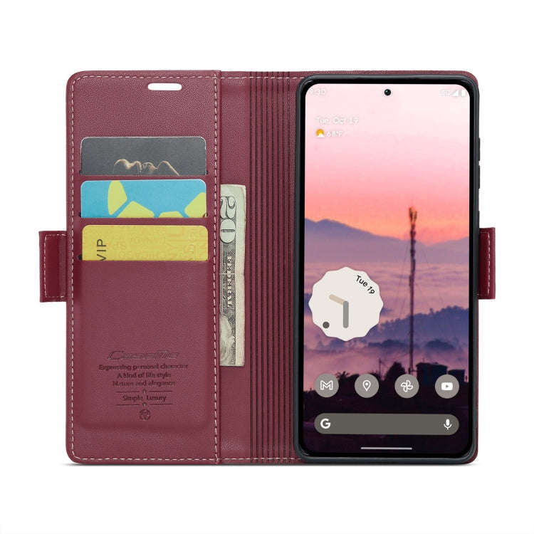 For Google Pixel 9 / 9 Pro CaseMe 023 Butterfly Buckle Litchi Texture RFID Anti-theft Leather Pho...