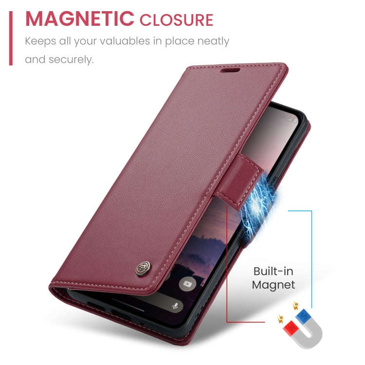 For Google Pixel 9 / 9 Pro CaseMe 023 Butterfly Buckle Litchi Texture RFID Anti-theft Leather Pho...
