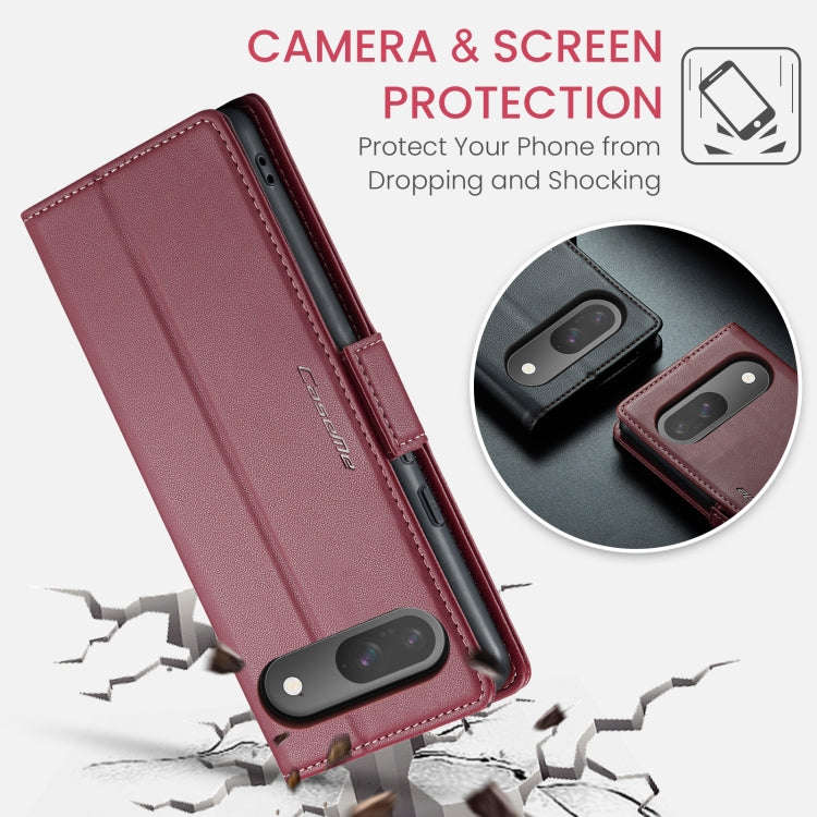 For Google Pixel 9 / 9 Pro CaseMe 023 Butterfly Buckle Litchi Texture RFID Anti-theft Leather Pho...