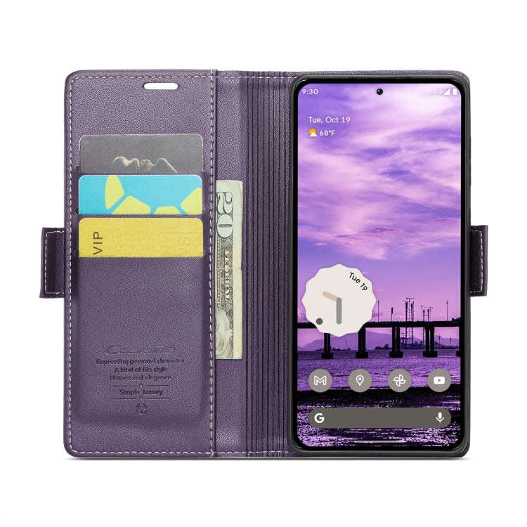 For Google Pixel 9 / 9 Pro CaseMe 023 Butterfly Buckle Litchi Texture RFID Anti-theft Leather Pho...