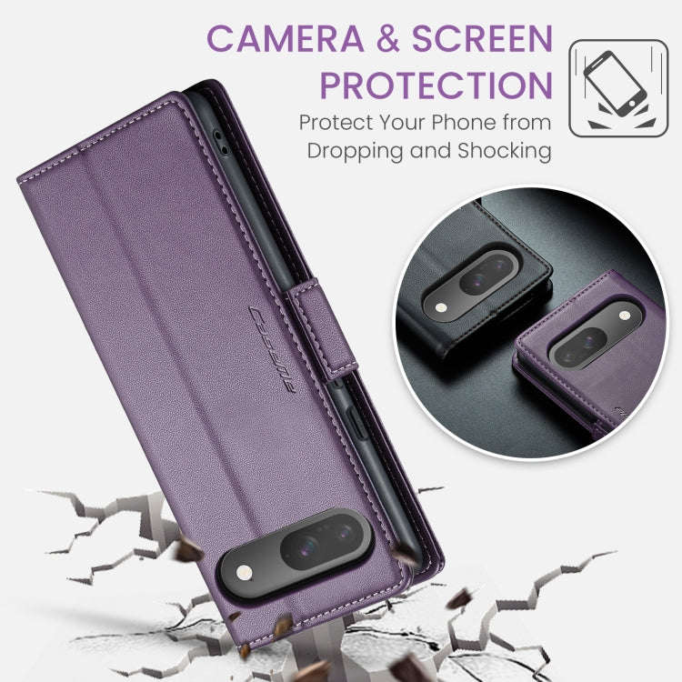 For Google Pixel 9 / 9 Pro CaseMe 023 Butterfly Buckle Litchi Texture RFID Anti-theft Leather Pho...