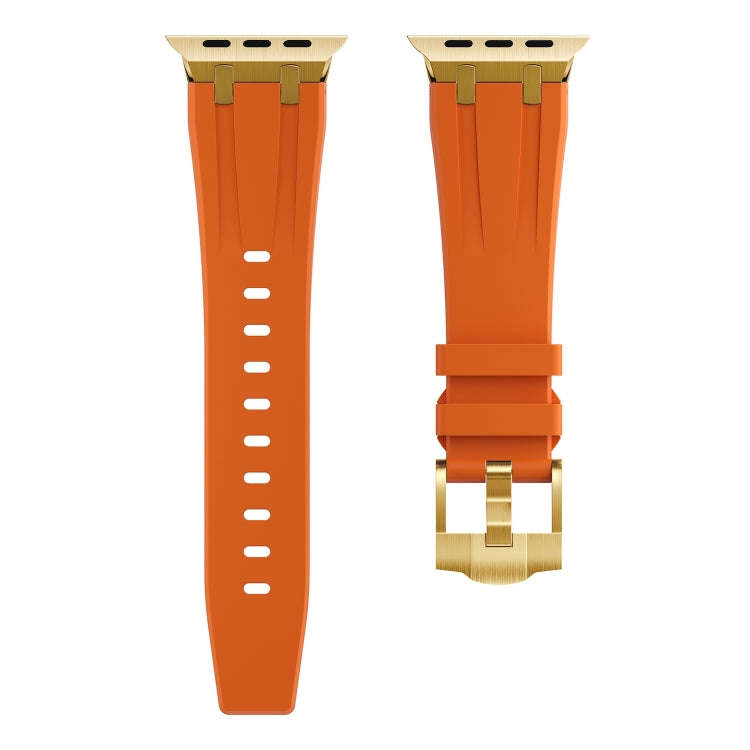 AP Silicone Watch Band For Apple Watch Ultra 2 49mm(Gold Orange)