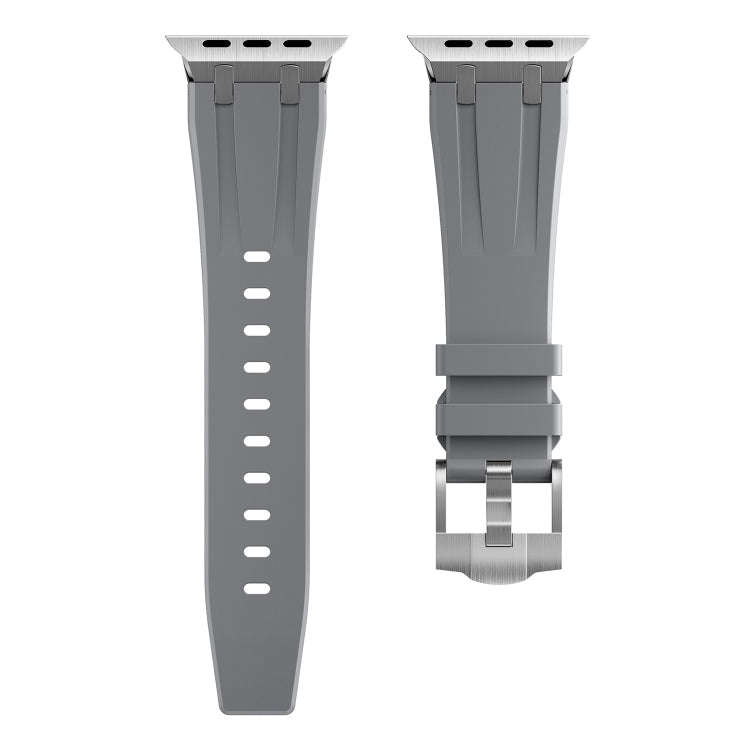 AP Silicone Watch Band For Apple Watch 9 45mm(Silver Grey)