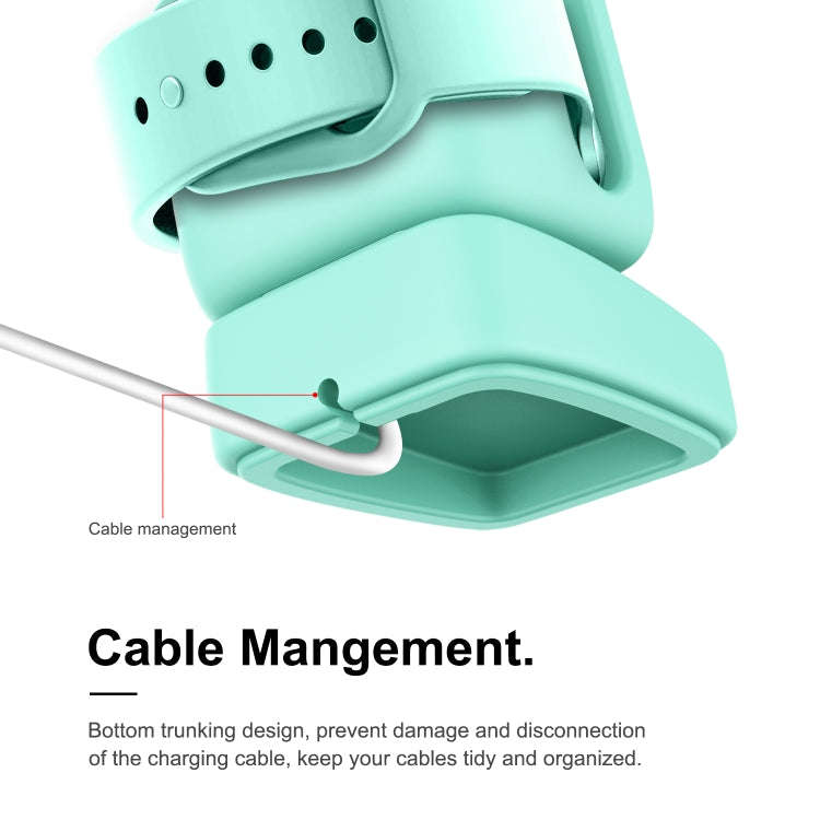 For Apple Watch 44/42/40/38mm Retro Watch Stand Holder(Mint Green)