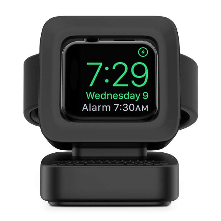 For Apple Watch 44/42/40/38mm Retro Watch Stand Holder(Black)