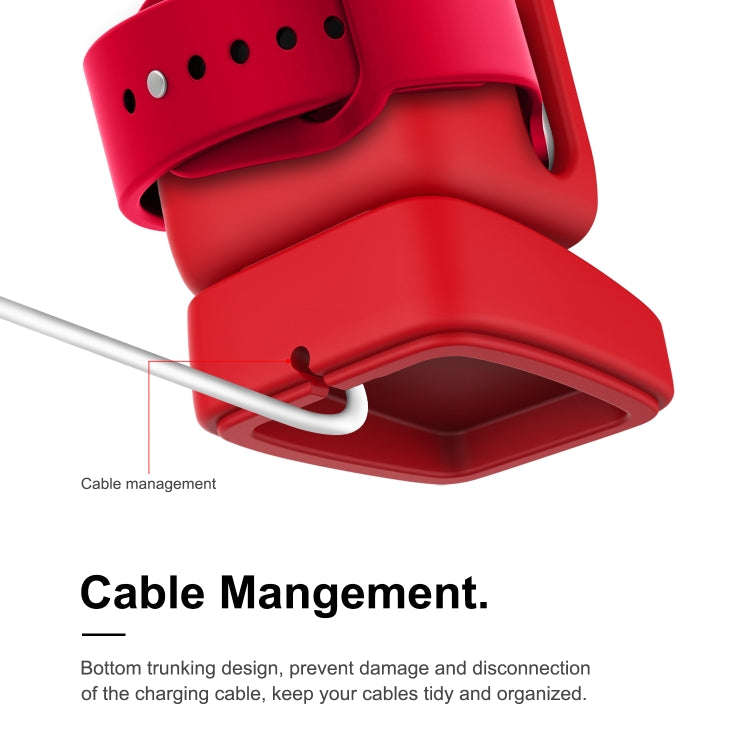 For Apple Watch 44/42/40/38mm Retro Watch Stand Holder(Red)