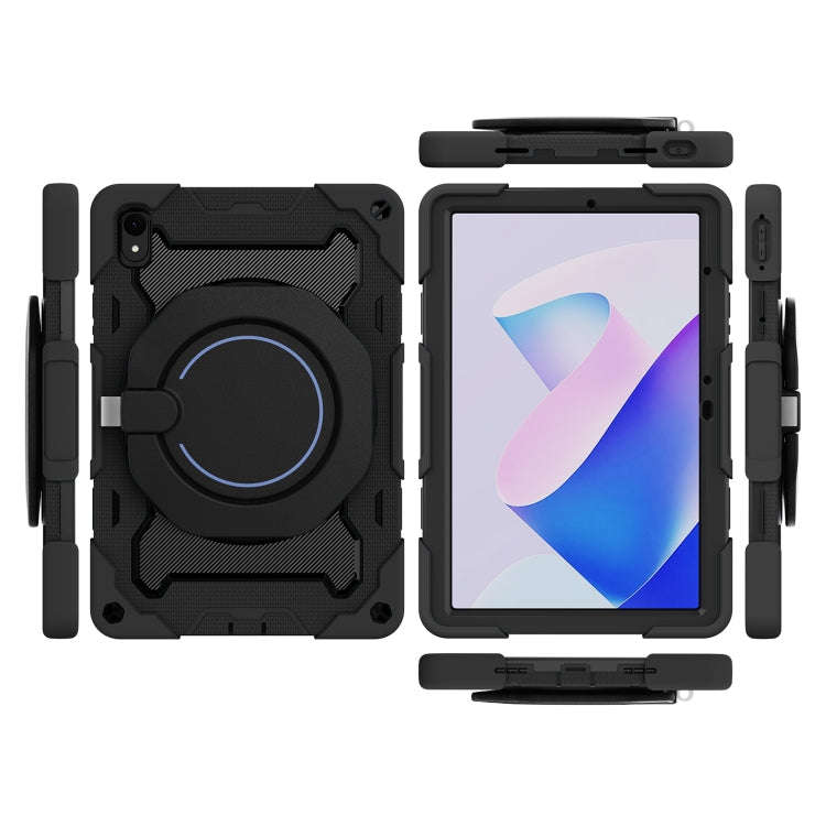 For Huawei MatePad 11 2023 Armor Contrast Color Silicone + PC Tablet Case(Black)