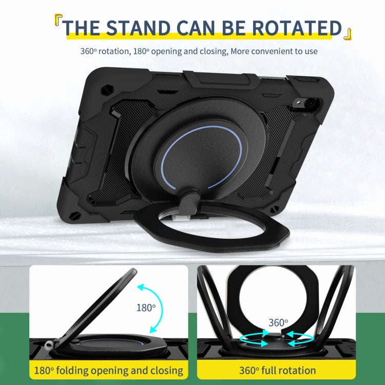For Huawei MatePad 11 2023 Armor Contrast Color Silicone + PC Tablet Case(Black)