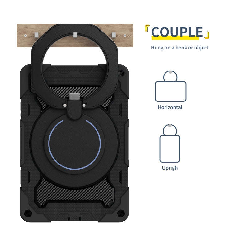 For Huawei MatePad 11 2023 Armor Contrast Color Silicone + PC Tablet Case(Black)