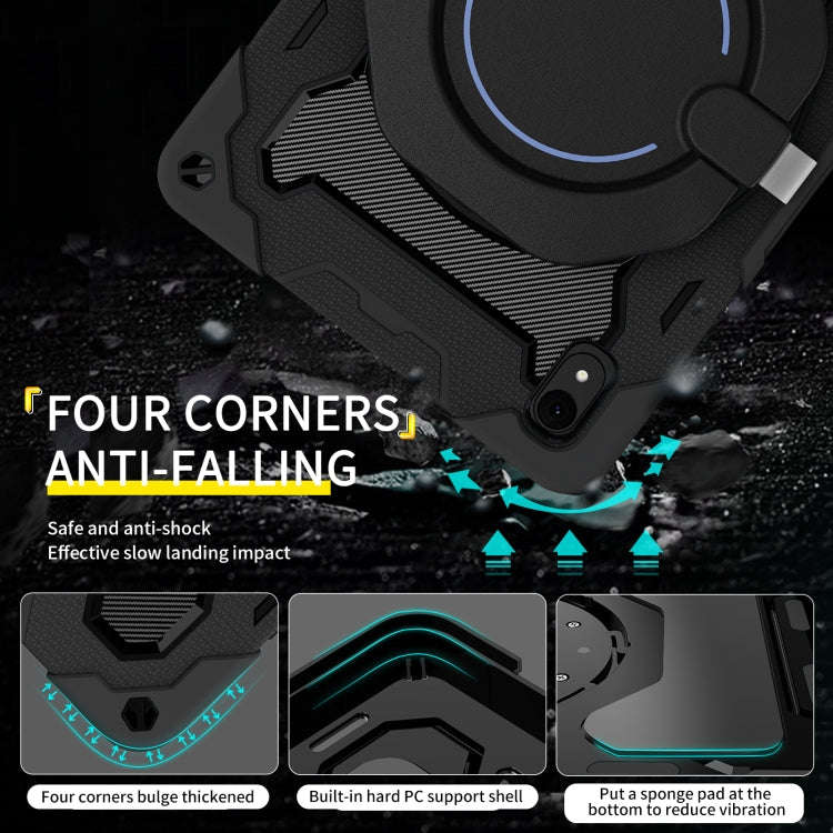 For Huawei MatePad 11 2023 Armor Contrast Color Silicone + PC Tablet Case(Black)