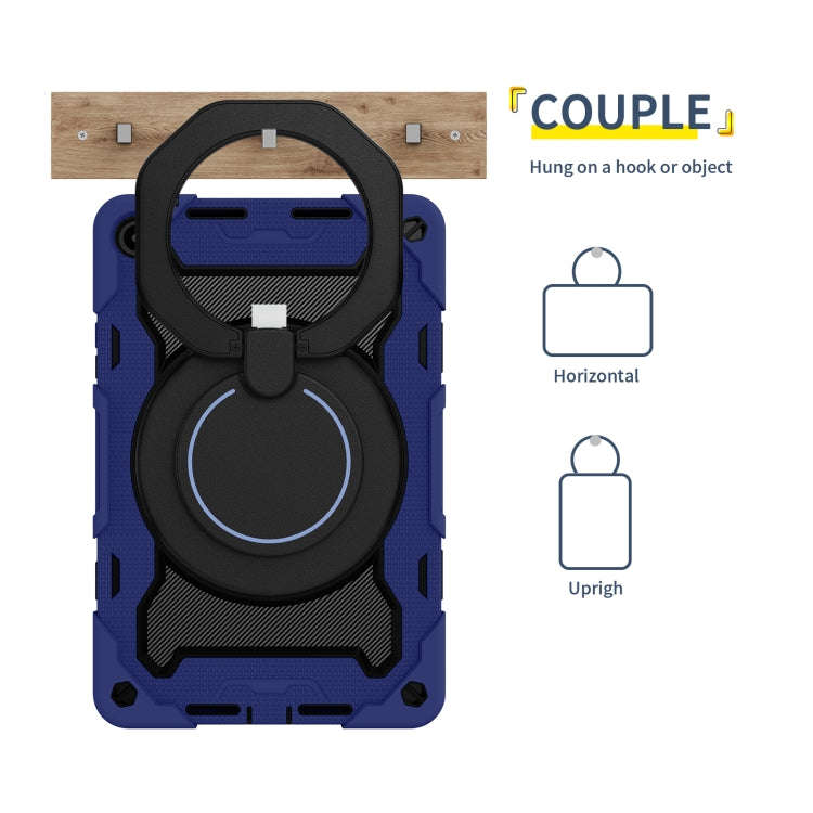For Huawei MatePad SE 10.4 2023 Armor Contrast Color Silicone + PC Tablet Case(Navy Blue)