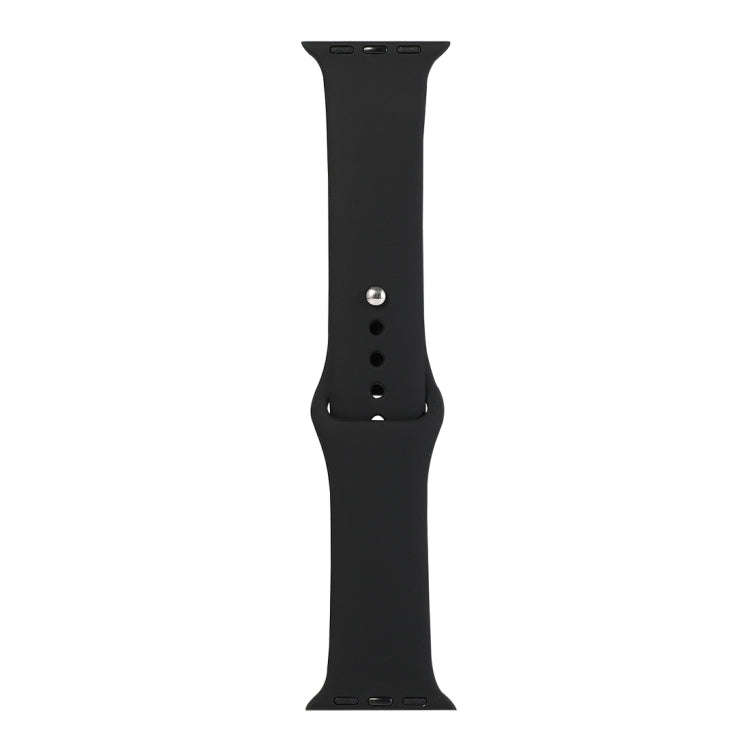 For Apple Watch Series 9&8&7 41mm / SE 3&SE 2&6&SE&5&4 40mm / 3&2&1 38mm Silicone Watch Band, Sho...
