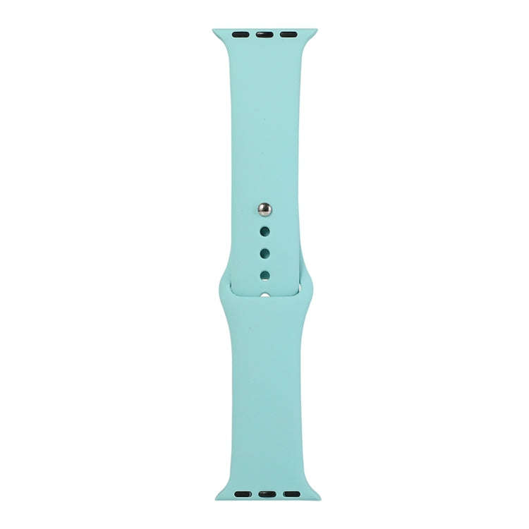 For Apple Watch Series 9&8&7 41mm / SE 3&SE 2&6&SE&5&4 40mm / 3&2&1 38mm Silicone Watch Band, Sho...