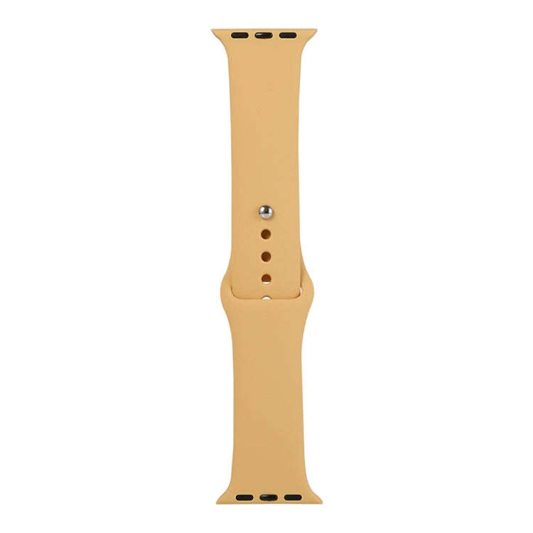For Apple Watch Series 9&8&7 41mm / SE 3&SE 2&6&SE&5&4 40mm / 3&2&1 38mm Silicone Watch Band, Sho...