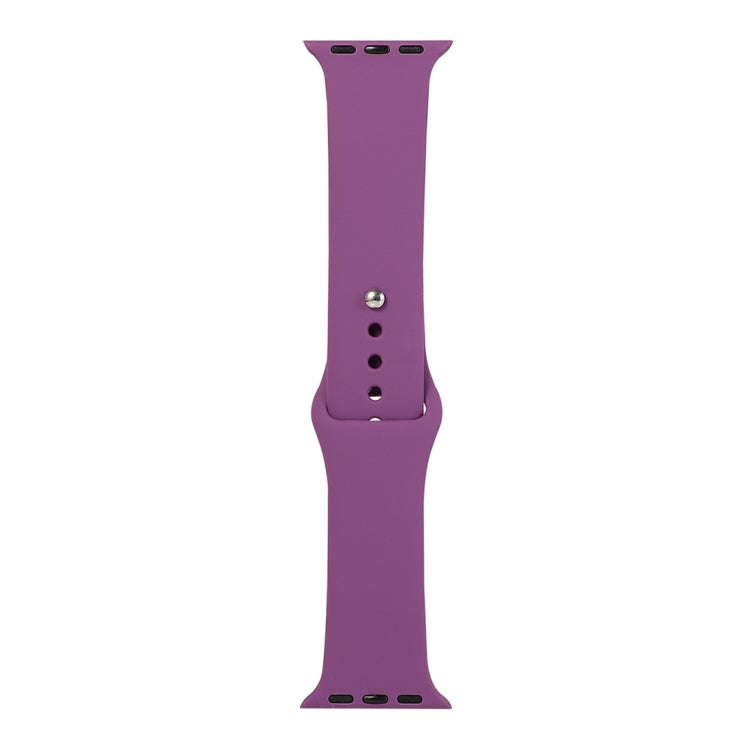 For Apple Watch Series 9&8&7 41mm / SE 3&SE 2&6&SE&5&4 40mm / 3&2&1 38mm Silicone Watch Band, Sho...