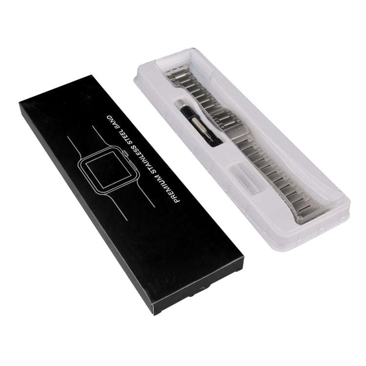 Double Rows Metal Watch Band For Apple Watch SE 2023 40mm(Silver)