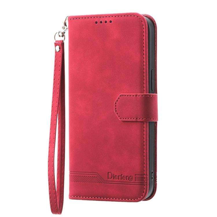 For Huawei nova 14 Pro Dierfeng Dream Line TPU Hybrid PU Leather Phone Case(Red)