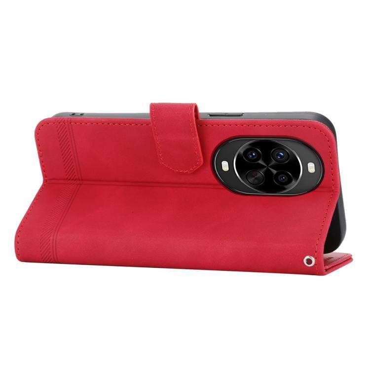 For Huawei nova 14 Pro Dierfeng Dream Line TPU Hybrid PU Leather Phone Case(Red)