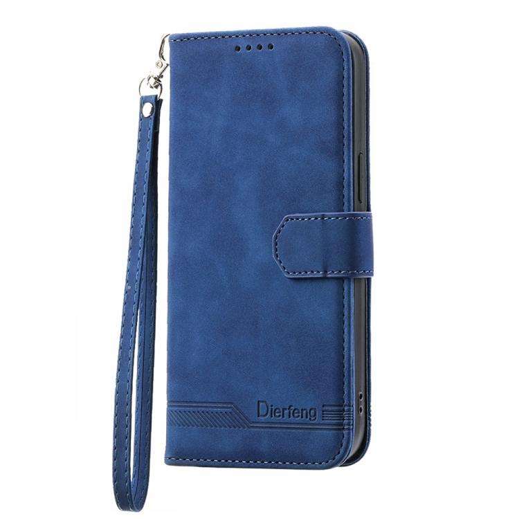 For Huawei nova 14 Pro Dierfeng Dream Line TPU Hybrid PU Leather Phone Case(Blue)