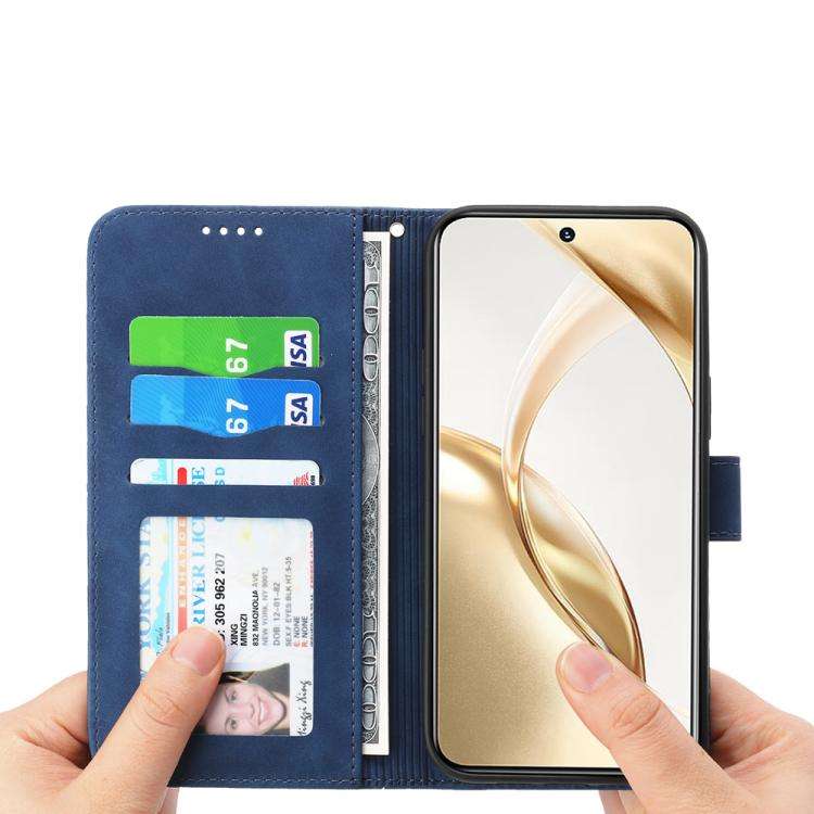 For Huawei nova 14 Pro Dierfeng Dream Line TPU Hybrid PU Leather Phone Case(Blue)