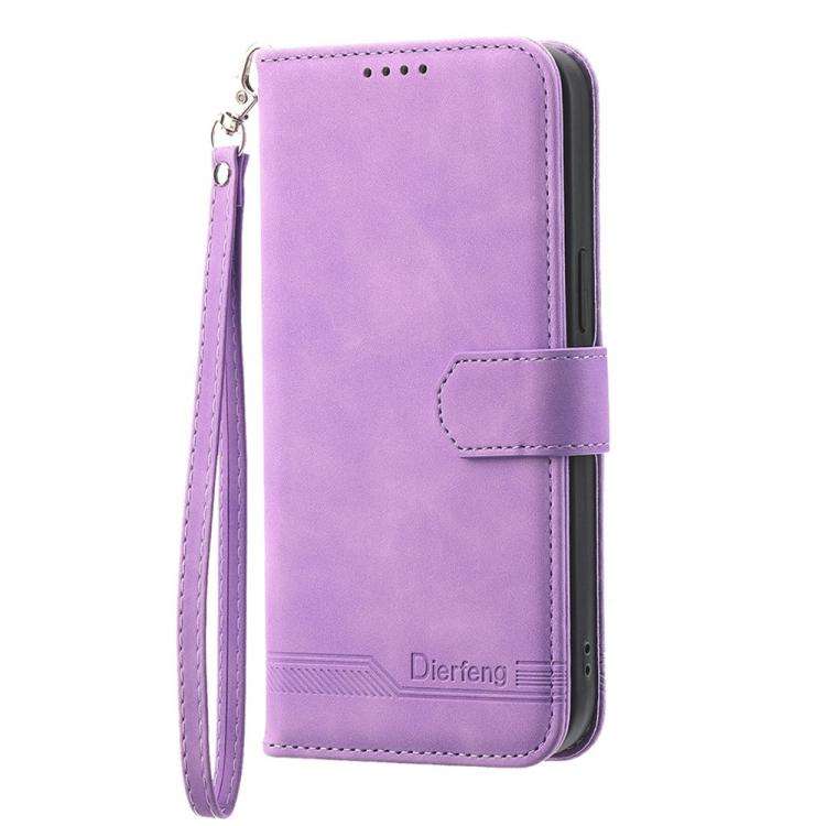 For Huawei nova 14 Pro Dierfeng Dream Line TPU Hybrid PU Leather Phone Case(Purple)