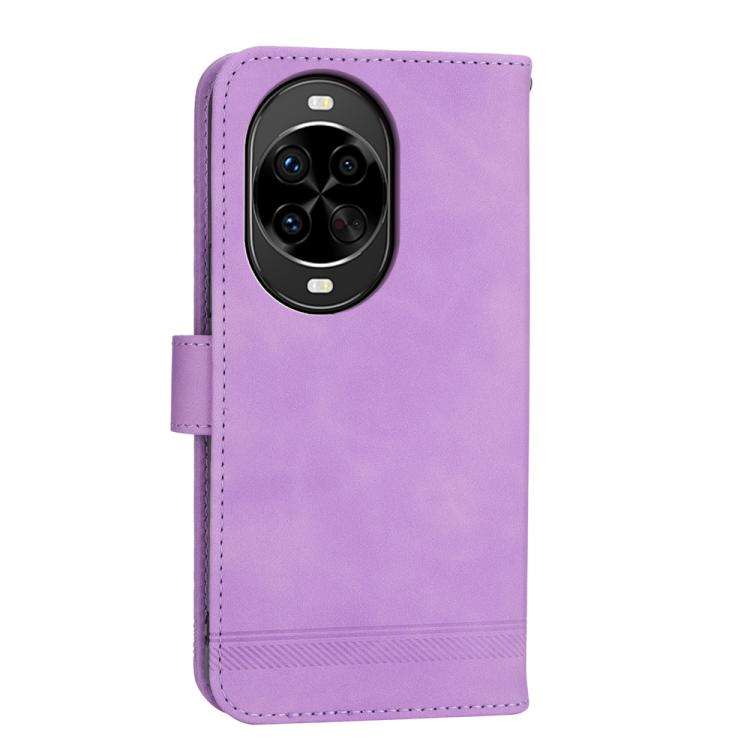 For Huawei nova 14 Pro Dierfeng Dream Line TPU Hybrid PU Leather Phone Case(Purple)