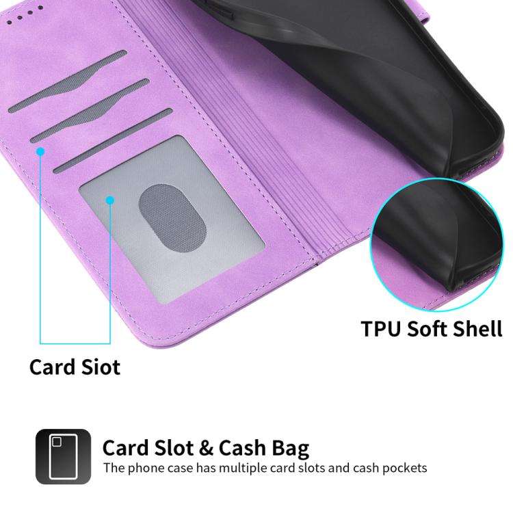 For Huawei nova 14 Pro Dierfeng Dream Line TPU Hybrid PU Leather Phone Case(Purple)