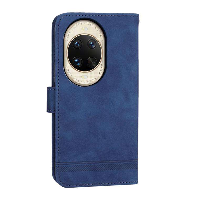 For Huawei nova 14 Ultra Dierfeng Dream Line TPU Hybrid PU Leather Phone Case(Blue)