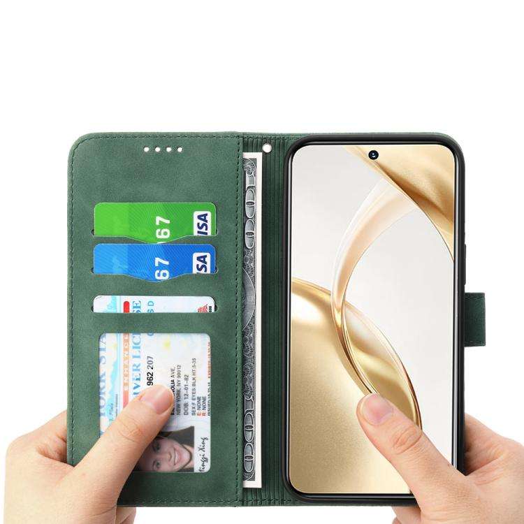 For Huawei nova 14 Ultra Dierfeng Dream Line TPU Hybrid PU Leather Phone Case(Green)