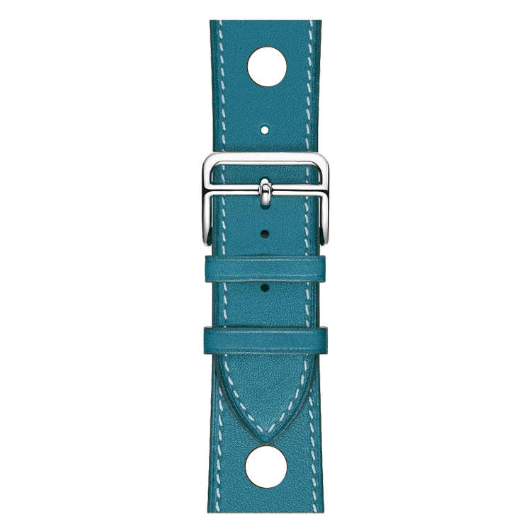 For Apple Watch Ultra 49mm / Series 8&7 45mm / SE 2&6&SE&5&4 44mm / 3&2&1 42mm Leather Three Hole...