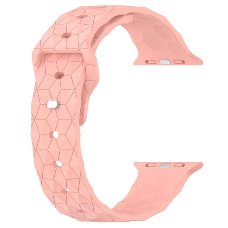 Football Texture Silicone Watch Band For Apple Watch Ultra 2 49mm(Pink)